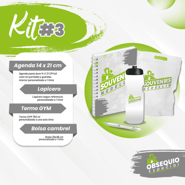 KITS 3 SOURVENIRS