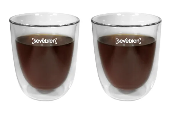 Set de vasos de vidrio "Double"
