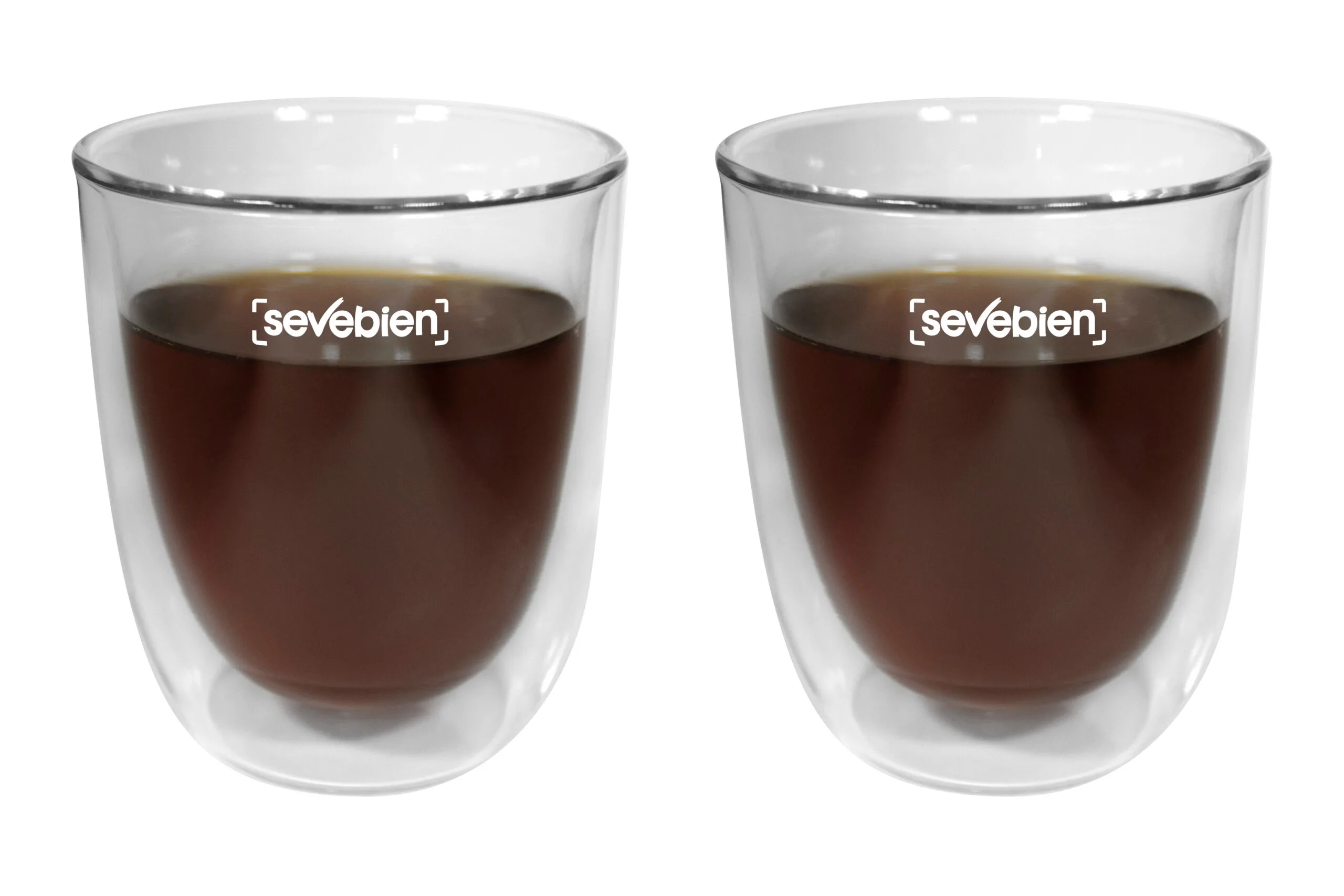 Set de vasos de vidrio "Double"